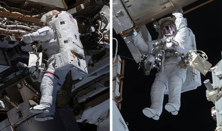 Two ISS astronauts conduct year’s second spacewalk 